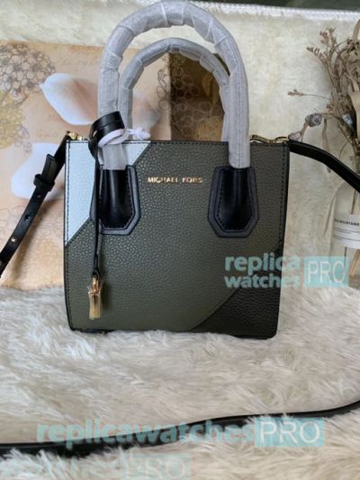 New Knockoff Michael Kors Mercer Green Genuine Leather Women‘s Bag